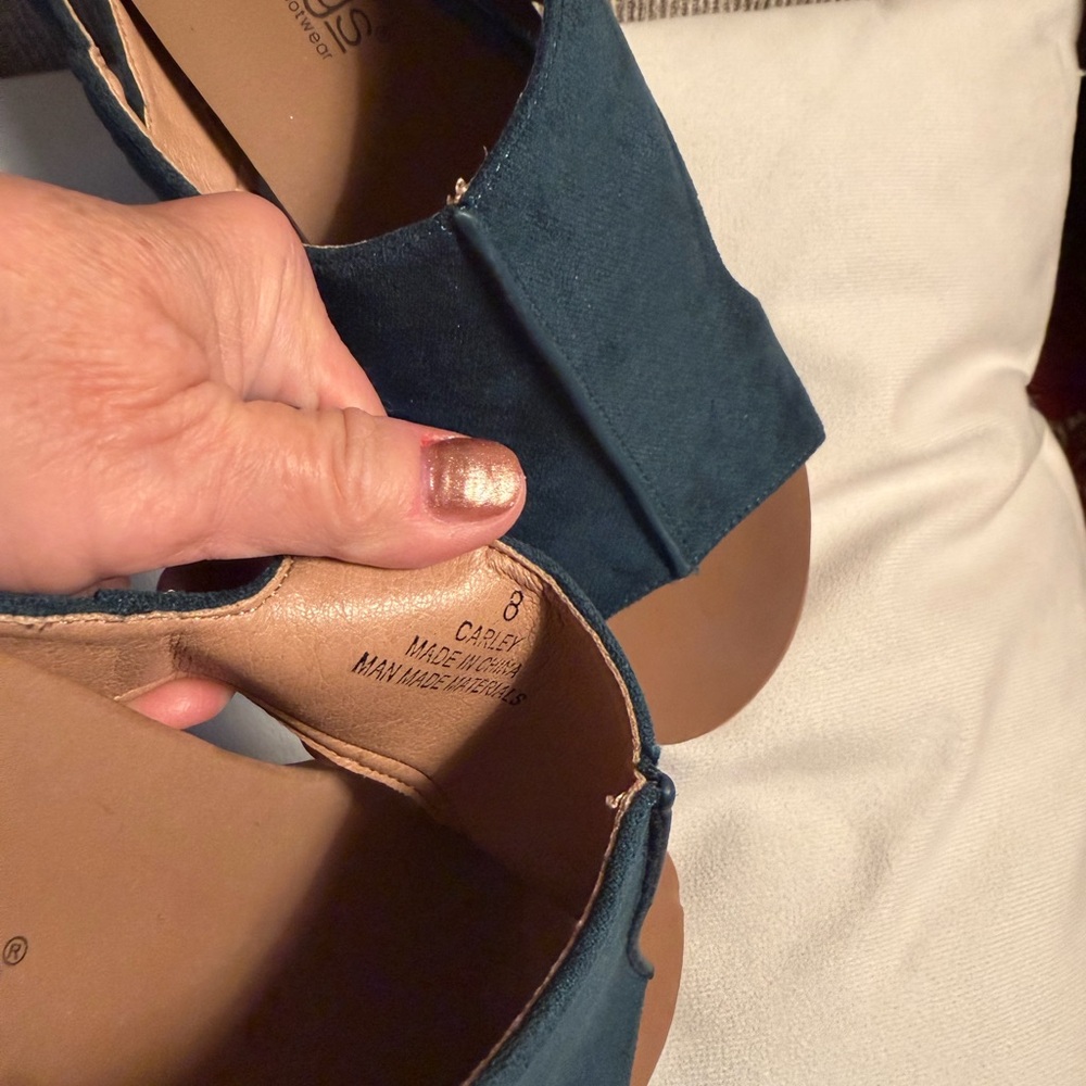 Corkys Women's Teal Open-Toe Sandals - Picture 2 of 5
